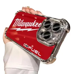 Milwaukee Phone Case C010 for iPhone 17/16/15/14/13/12/11 Air Pro Max Plus - Anti-Drop, Shockproof, Transparent, Protective Screen Protector Protection Cover tough phone case accessory protection Casing Cellphone Smartphone