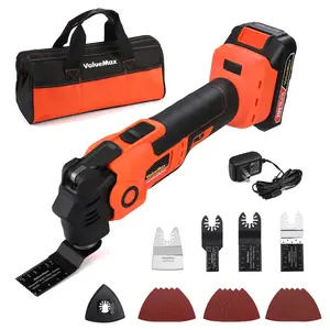 #fathersdaygift ValueMax 20V Cordless Oscillating Tool with Battery, 3.6°Oscillation Angle Oscillating Saw, 6 Variable Speed Oscillating Multi Tool with Quick-Lock Change System, 16PCS Multitool Blades & Carrying Bag