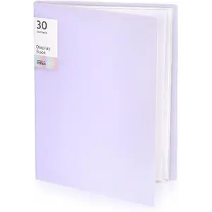 Portfolio Binder with Plastic Sleeves, Pocket Portfolio Folder with Clear Sheet Protectors, Display 60 Pages, Document Organizer, 1 Pack