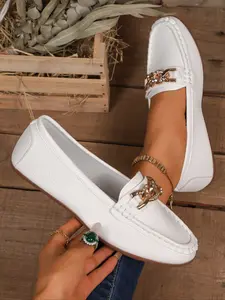 VERDASCO Women's Loafers Comfort Slip-Ons Flat Work Shoes Commuter Shoes Casual Moccasins Penny Loafers Lady Dress Shoes