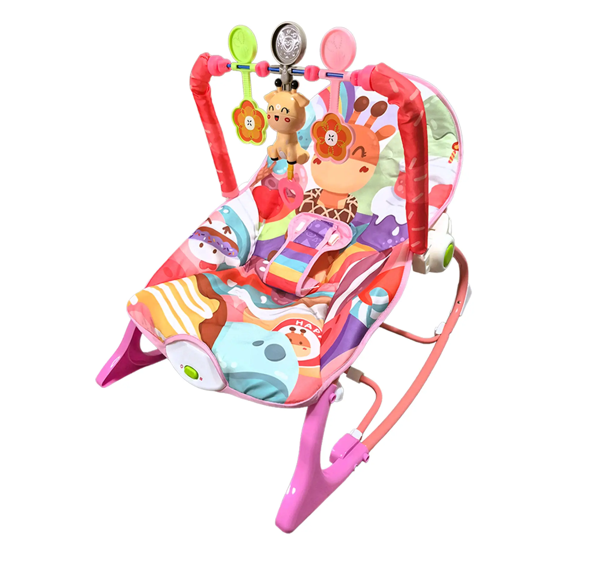 Paaqq Baby Multi Use Rocking and Vibrating Soothing Sensory Musical Squirrel Adjustable Seat