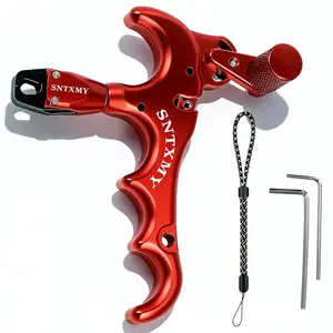 Aluminum 360° Rotating Archery Thumb Release Trigger, Precision Compound Bow Release Aids, Professional Bow Trigger Release for Archery Shooting Enthusiasts