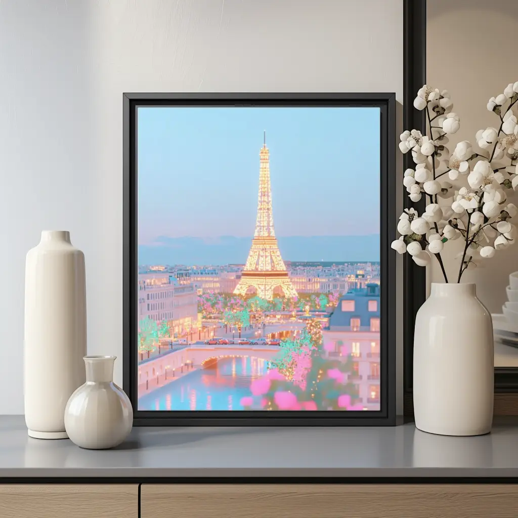 Eiffel Tower at Dusk Paris Poster
