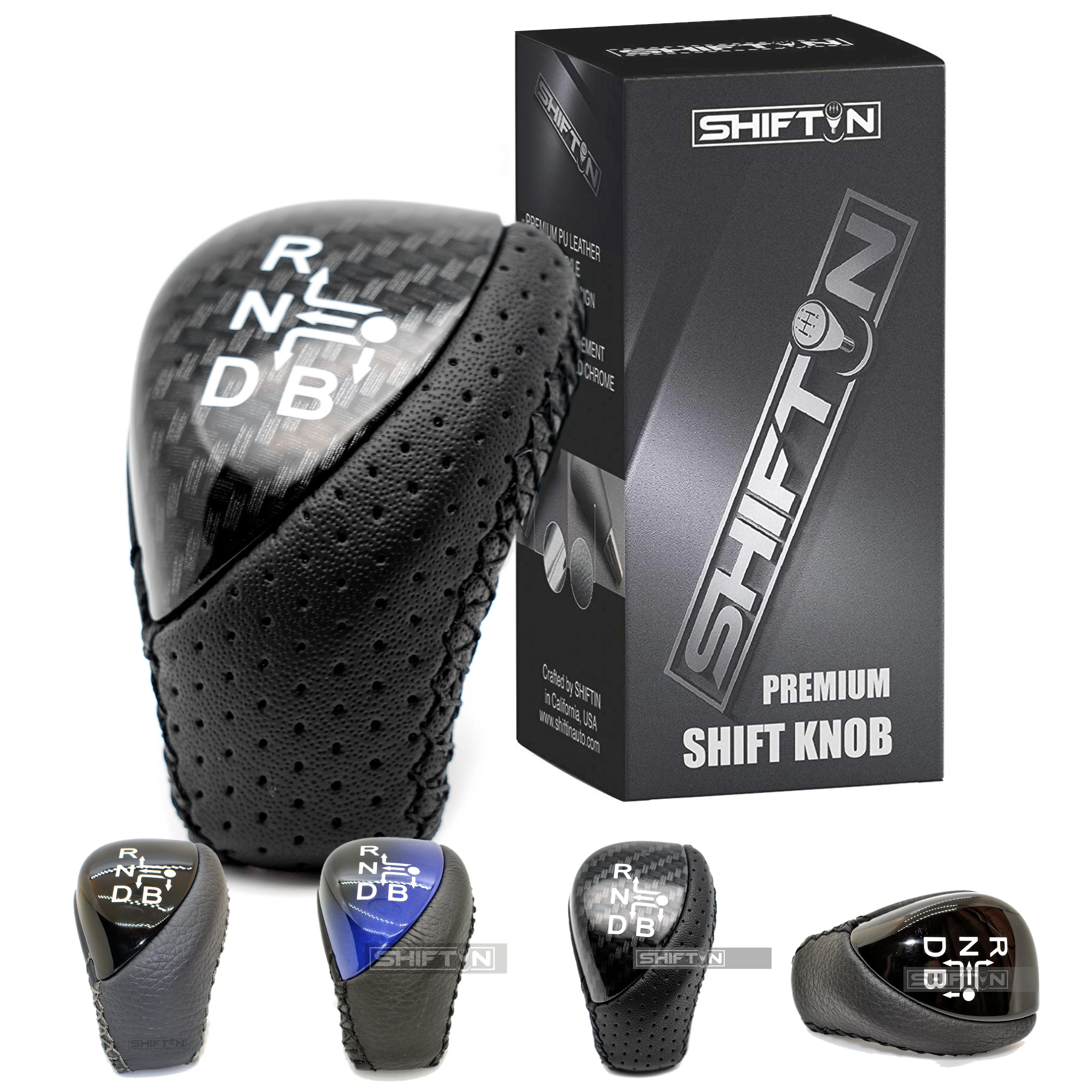 SHIFTIN Premium Replacement Gear Shift Knob Shifter for Toyota Prius Auris Prius Plug-in Hybrid, Aftermarket Interior Car Acessory
