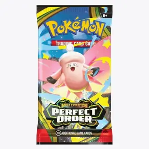 Pokémon Perfect Order Booster Pack - 10 Additional Game Cards for Trading Card Game Mega Evolution Series