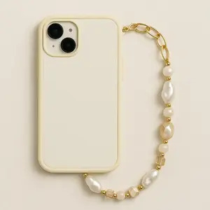 Beach Style Sea Scapes and Relaxation Phone Strap with Calming Ocean Motif Charms for Smartphone Cellphone Use