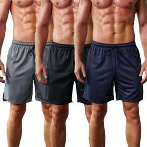 Men’s 2-in-1 Running Shorts 3 Piece Men's Shorts Set Brown Black & Green Slanted Pockets Versatile Casual Wear 3 Piece Bottoms for Everyday Use Menswear Overalls shorts men SpringStatements