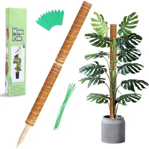 Moss Pole, 27 Inch Moss Poles - 2 count 17 Inch  Stakes Moss Sticks for Monstera Indoor Creepers  Support Extension Climbing