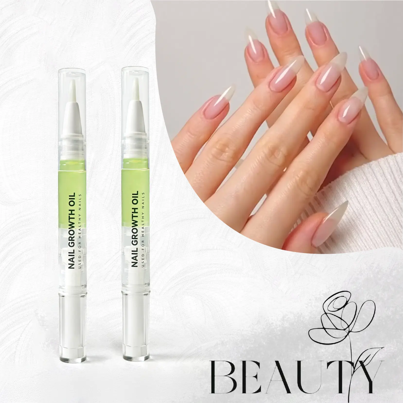 VMRTEP 2-in-1 Rejuvenation Nail Growth Care Set – Upgraded Nail Growth Oil & Cuticle Hydrator + Toenail Fungus Treatment Pen Infused with Pure Eco-Friendly Botanicals for Stronger Healthier Nails at Home - Manicure
