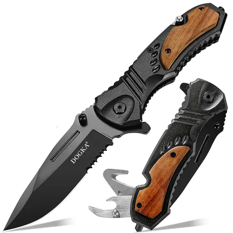 Stainless Steel Durable Thick Kitchen Cutlery Set - Rustproof, Scratch Resistant, Ergonomic Lightweight Knives with BBQ-Ready Blade for Quick Meat Slicing, Ideal Mens Gift