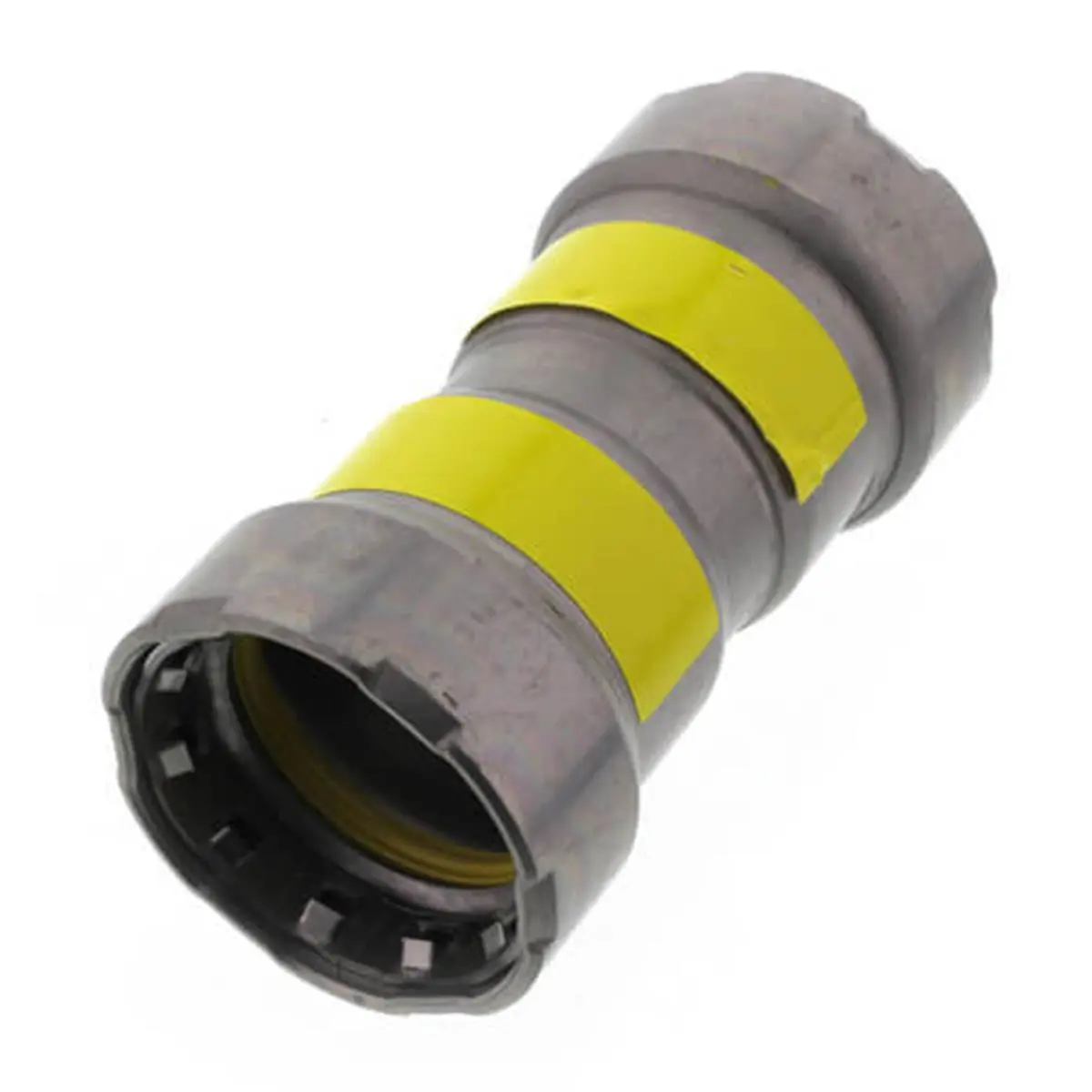 Viega  0.75 in. Steel Coupling with Stop MegaPressG, Press x Press Fitting, Black