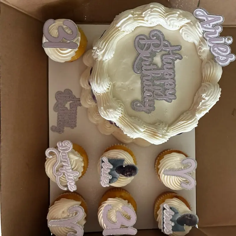 Bento Box Cake Topper Set