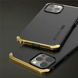 Shockproof Metal Armor Case For iPhone 11 12 13 14 15 16 Pro Max Case Aluminum + PC Cover For iPhone 13 Mini 14 Plus Xr Case