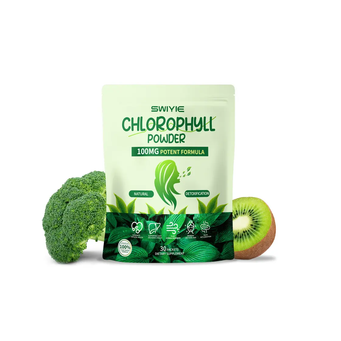SWIYIE Chlorophyll Supports Alkalization, Gut Health & Clean Energy