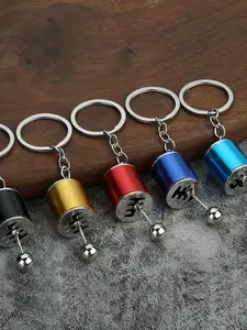 Wind Manual Transmission Keychain, Moveable Gear Head Pendant, Car Modification Culture, Unique Gift for Car Enthusiasts, Bag Charm, Car Key Chain