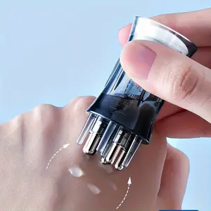 2pcs Creative Mino Scalp Stimulator Scalp Applicator, Scalp Fluid Refill Massage Comb, Head Essential Oil Infusion Roller Ball Applicator