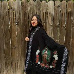 Virgencita shawl/ throw blanket