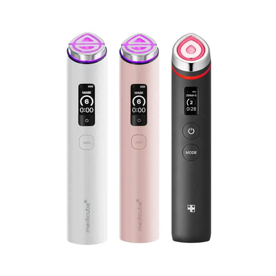 [Official Medicube Partner] Age R Booster Pro (Original/X2) - Real Glass Glow Beauty Massager for Clear Radiant Firmer-Looking Skin with Enhanced Absorption Radiance Elasticity Pore Care