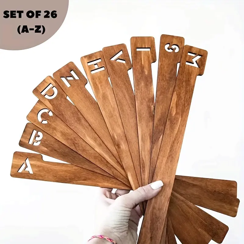 26pcs Home Wood Decoration Handcrafted Wooden Creative Hollow Out Design Vinyl Record Divider Handicraft Handmade Crafts Wooden