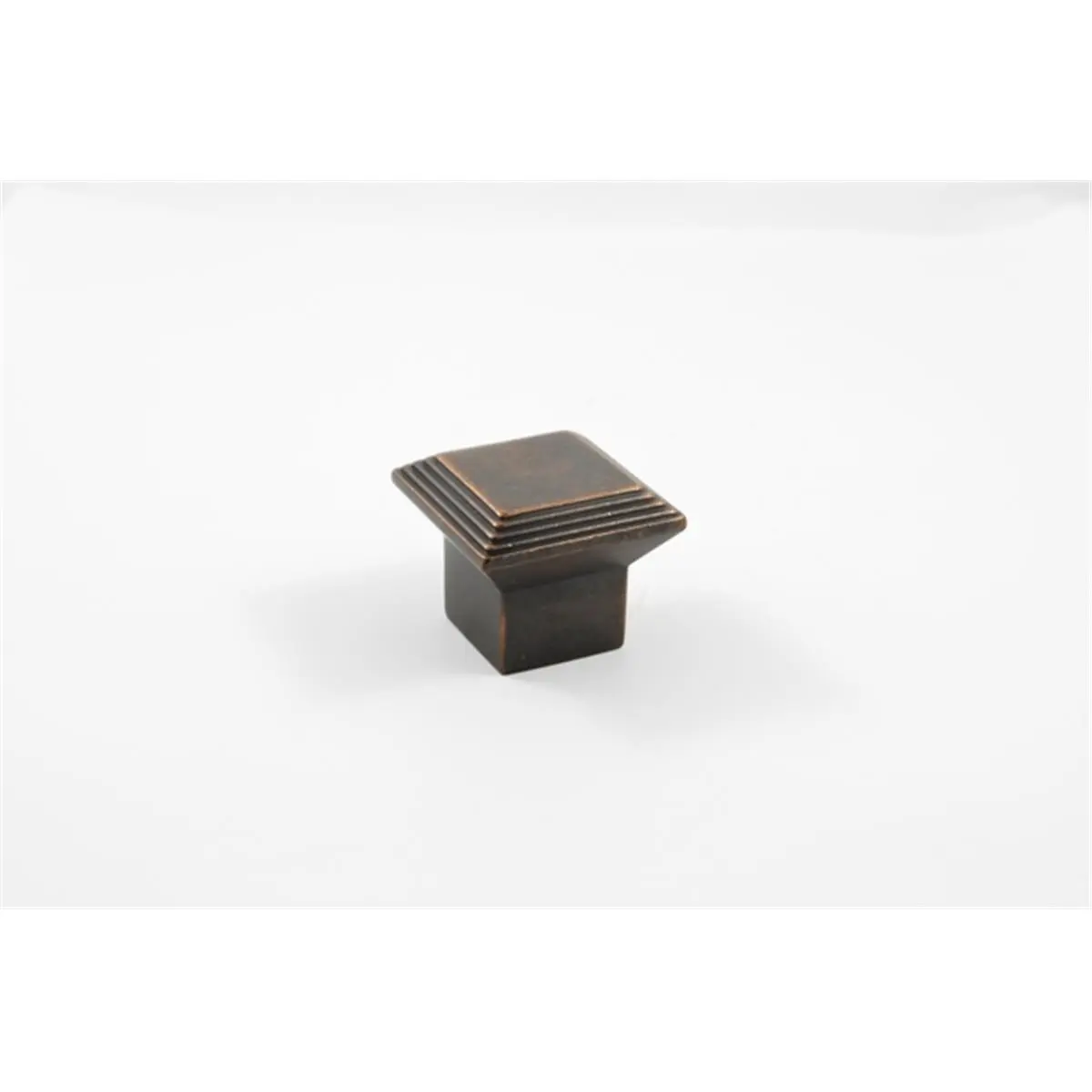 212 MAIN Rustic Zinc Square Cabinet Knob - Venetian Bronze, Tuscan Traditional-Modern Residential Door Hardware with Distinct Decorative Appeal