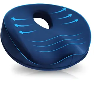 Donut Pillow for   and , Memory  Donut Cushion for  , Seat Cushion  Pillow for Men Women at Home Office Chair  Long Sitting Comfort, Blue
