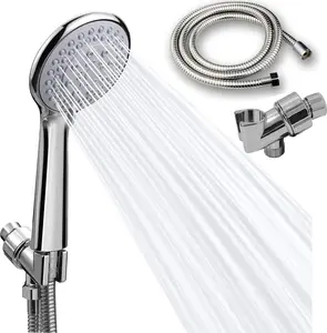 Handheld Shower Head with Hose - High pressure 5 Functions Showerheads Hand Held Shower Heads,Extra Long 4.7 ft. Stainless Steel Hose and Holder.