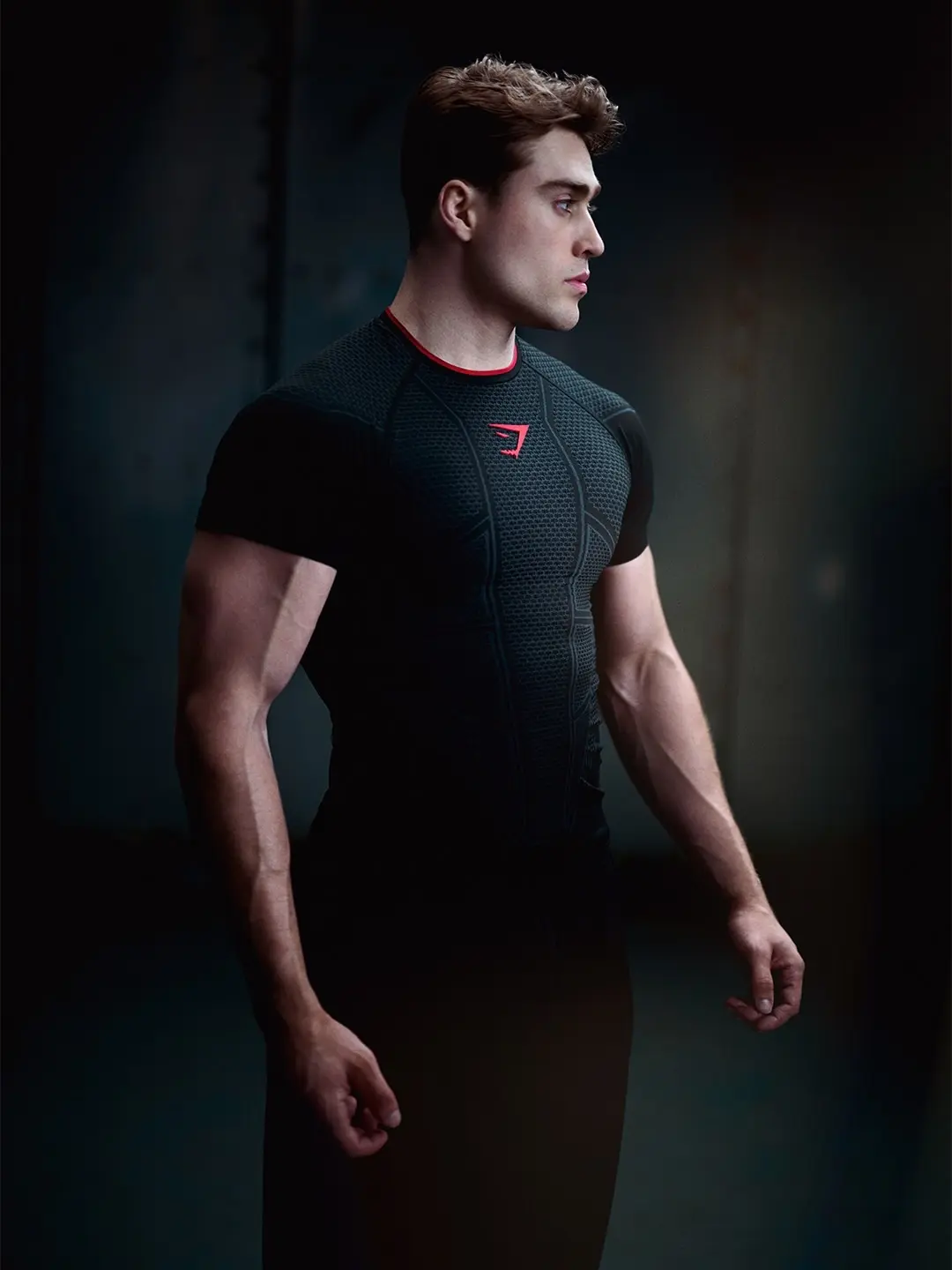 Gymshark Onyx V1 T-Shirt for Men, Seamless Muscle Fit Compression Workout Top Gymshark Onyx V1 T-Shirt for Men, Seamless Muscle Fit Compression Workout Top