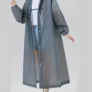 Thickened Adult Rain Jacket, 1 Count Windproof, Wind Resistant & Waterproof EVA Full Body Cover Raincoat, Portable Raincoat for Rainy Day Outdoor Cycling, Rainy Season