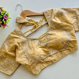 Women saree Indian    saree blouse choli Embroidery wedding Clothes