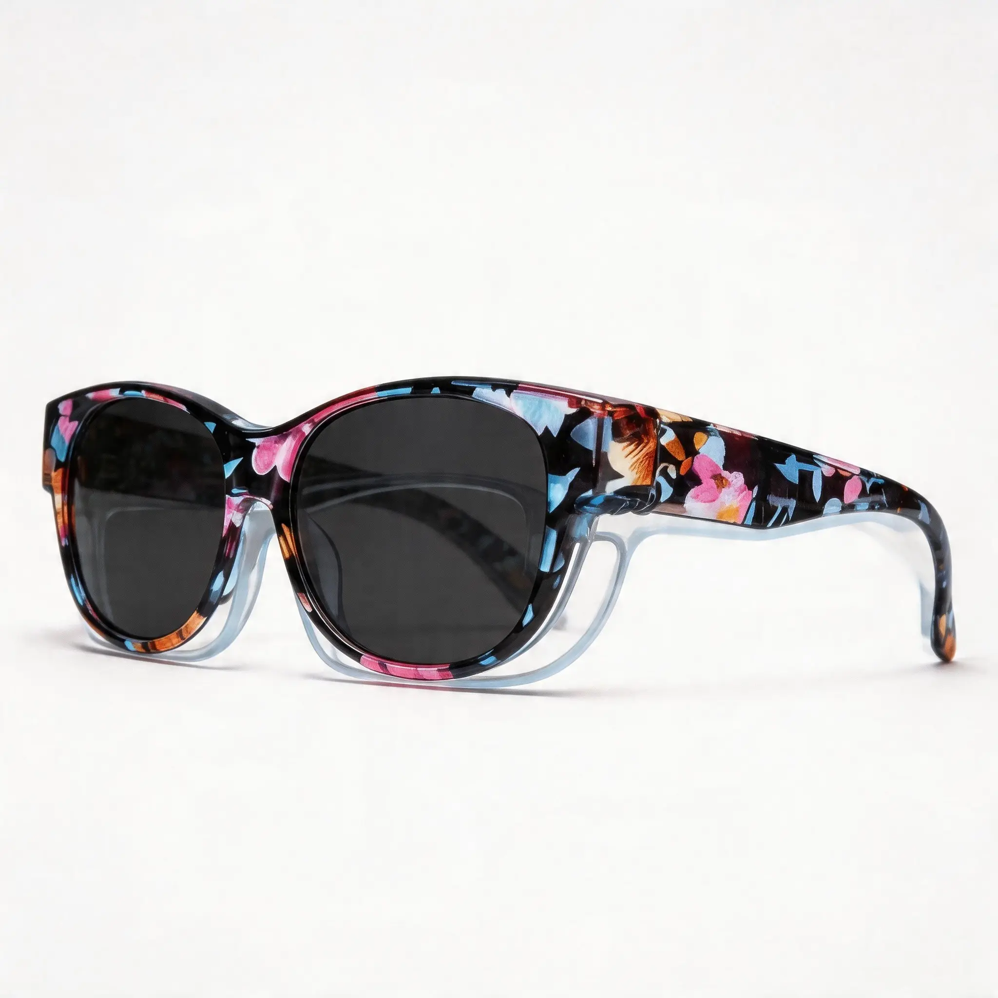 Women's Fit-Over Polarized Sunglasses with Oversized Lenses and UV Protection, Trendy Styling Sunglasses for Driving, Parties, Daily Wear, Photo Props and Festival Gifts