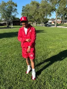 Riche Motives Velocity Set - Red Windbreaker for Men & Women | Comfortable Everyday Wear | Durable Design | Versatile Streetwear