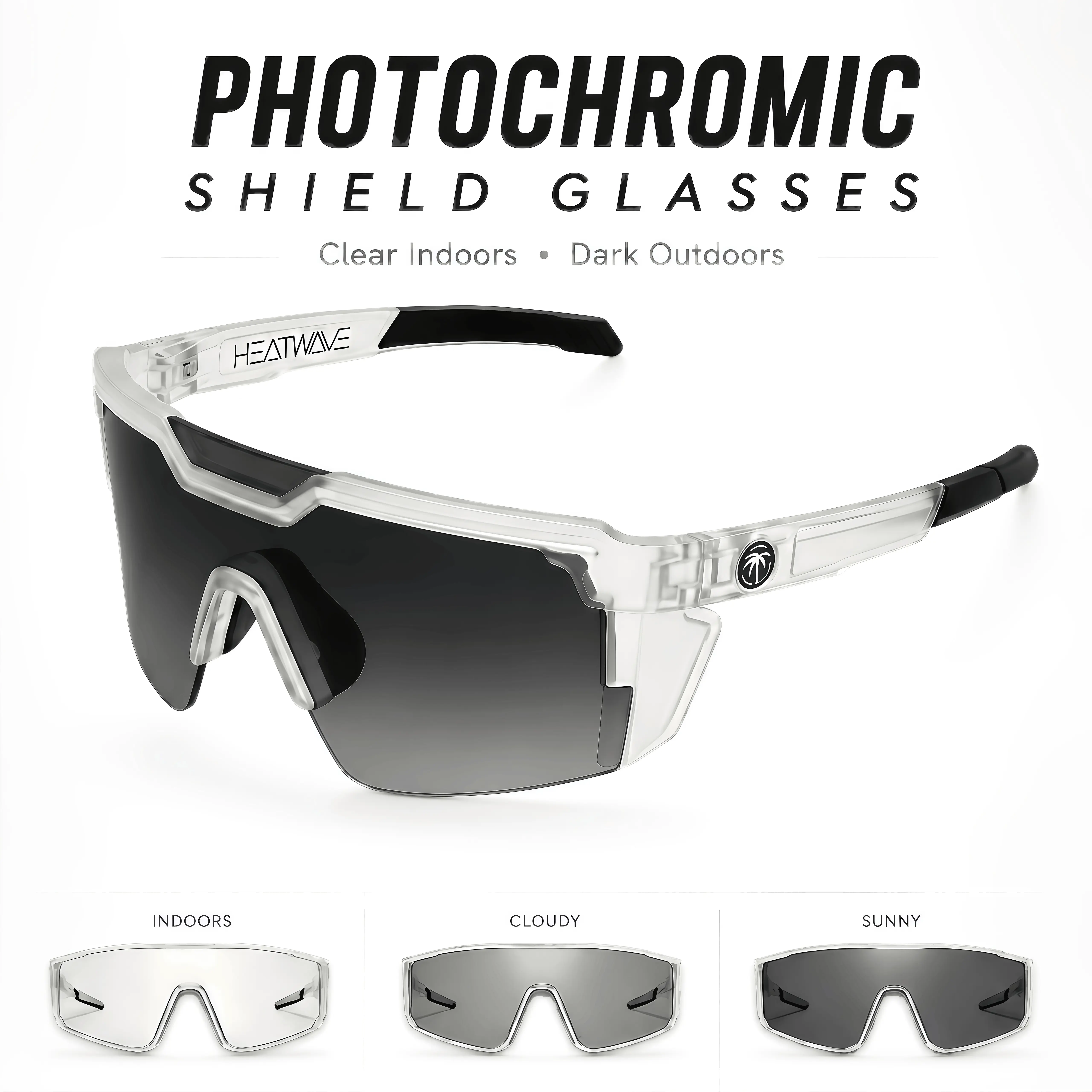 HEATWAVE Photochromic UV400 Protective Sunglasses – Dual-Use for Kitchen & Cycling (Professional Kitchen Accessory)