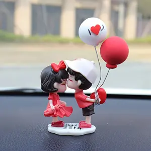 1pc Cute couple decorations for cars, car decorations, kissing couple dolls, Car Ornament