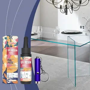 Dowmoo Resin Glue Crystal Glue DIY Handmade Crafts Odorless High Transparent Instant Adhesive Epoxy Curing Hard Bonding