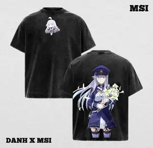 Vladilena Milizé | 86 Washed Tee Streetwear Tee Hoodie “Battlefield Angel — A Leader Whose Compassion Shines Amidst Steel” — For Anime Fans, For Drops That Glow With Heroic Grace