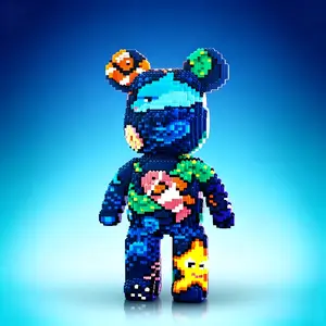 【SummerVibes】Underwater World Bear,Bear Building Block,MPINUS building block,Bear Toys,Christmas Gift,Trend Decoration,Perfect Birthday&Boyfriend Gift,Twilight Oddities Series