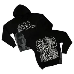 Men's S-DL Black Hoodies, Streetwear Outfit, Sports Hoodies, Hip Hop Style, Trendy Outdoor Wear Daily Wear, Designer Clothing, Gift for him for her, Birthday's gif