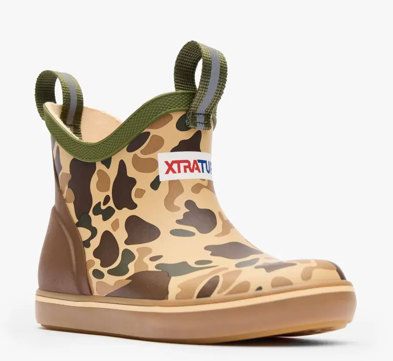Yth Ankle Deck Boots - Duck Camo