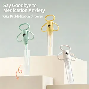 Bestselling Pet Medicine Dispenser, Cartoon Soft Gel, Anti-Choking Medicine Rod, Universal for Cats and Dogs, Syringe-Style Feeding Tool