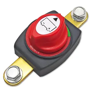 ON/Off Battery Disconnect Switch 12V 48V - 275A Side Post Battery Shut Off Switch for Marine RV Car Boat Truck, Trailer ATV, Heavy Duty Batteries Cut Off Kill Switches (Negative,Vertical)