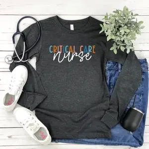 Critical Care Nurse s Shirt Cute Nursing Shirts Ccu Rn Shirt Icu Rn Critical Care Unit Nurse Gift Intensive Care