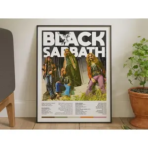 Black Sabbath Wall Decor, Wall Hangings, Wall Art, Museum Poster