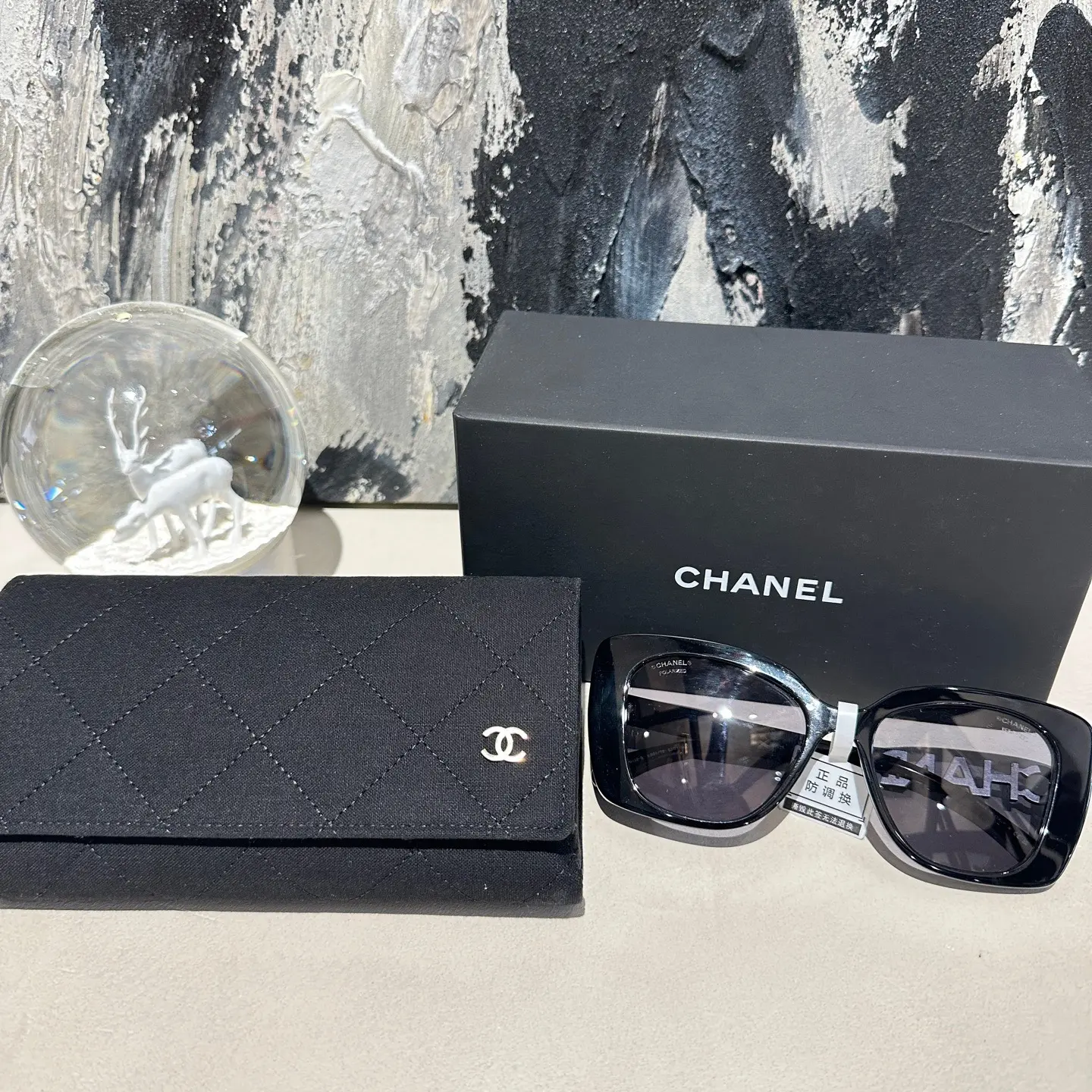 Pre-owned chanel sunglassed fullset unused