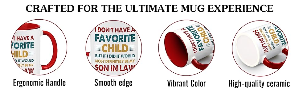Mothers Day Gift For Son In Law - Fathers Day Mug For Son-in-law- Gifts From Mother In Law, Father In Law - Birthday Gifts For Mother-in-law, Father-in-law, Son-in-laws