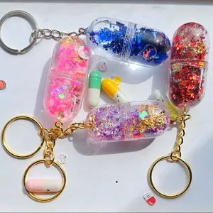 Chill pill shaker keychains