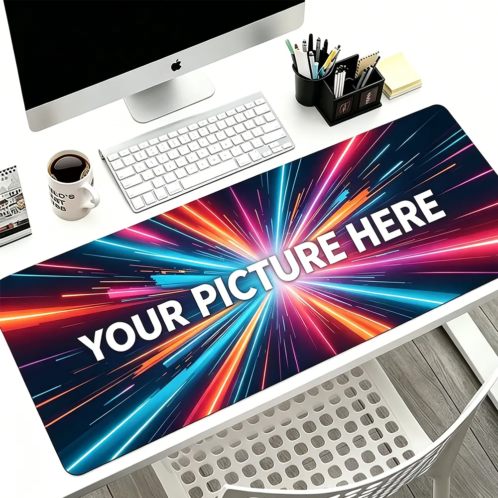 Personalized Custom Gaming Mouse Pad - Upload Your Own Photo, Text, Logo or Artwork, Extra Large Non-Slip Rubber Desk Mat with Ultra-Thick Cushion for Gaming, Office Use