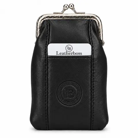 Genuine Leather Cigarette Case Pack Holder, Luxe Fashion Item with Lighter Pocket, Fits Regular or 100's Size Cigarettes, Secure Sturdy Metal Snap Clasp, Space-Saving Compact Durable Design, Lighter Accessories & Related Items