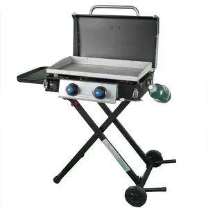 Razor Griddle GGC2030M 25" 2 Burner LP Propane Gas with Folding Shelf, Steel Bbq Grill Handy Thick