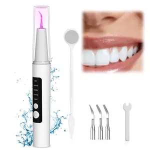 UV Disinfection Plaque Remover for Teeth, Dental Calculus Remover Teeth Cleaning Kit with LED Light & 5 Adjustable Modes Tartar Remover-Cleansing Mouth Care Father's Day Gift Long Battery Life Waterproof Oral