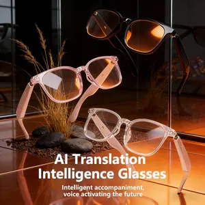 Ai Smart Translation Glasses F62 Bluetooth-compatible Calling Music Playback Voice Assistant Remote Photography Travel Business Daily Use